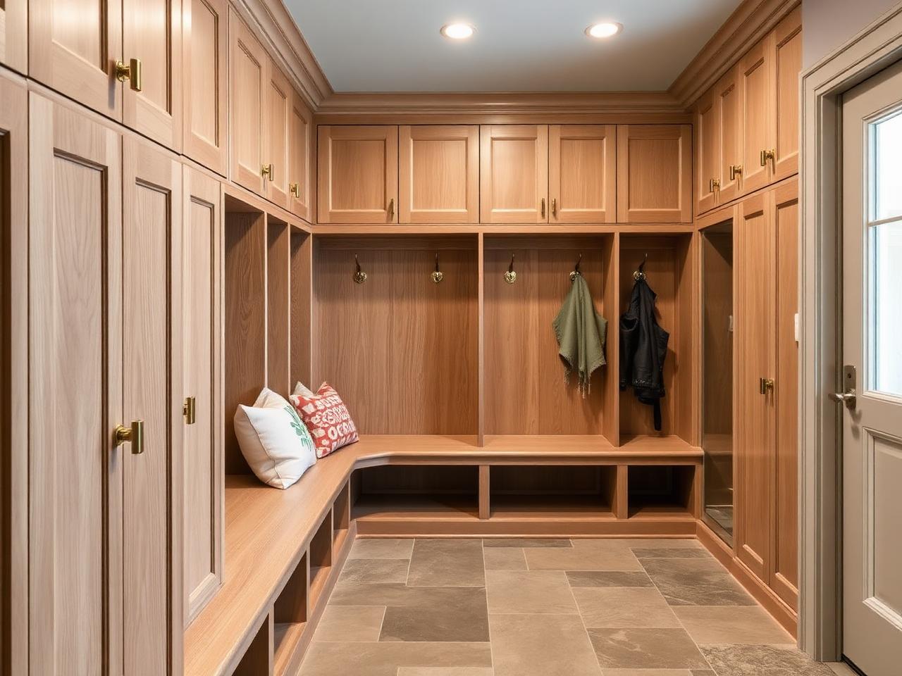 Bespoke mudroom storage design
